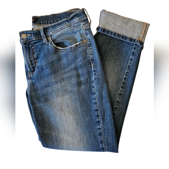 Banana Republic Dark Wash Girlfriend Skinny Jeans - Sz 29/8 - Picture 9 of 10